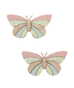 MIMI & LULA - Clips 'STRIPE BUTTERFLY' Clic Clacs, pastel