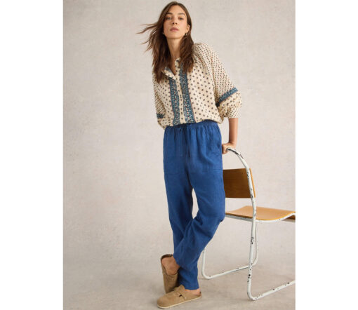 White Stuff - Hose "ELLE" , LeinenMix, Champ Blue – Bild 5
