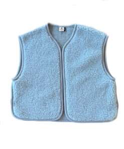 Alwero - Weste "CAMINO" Adult, ICY BLUE, Biowolle Ultra Light