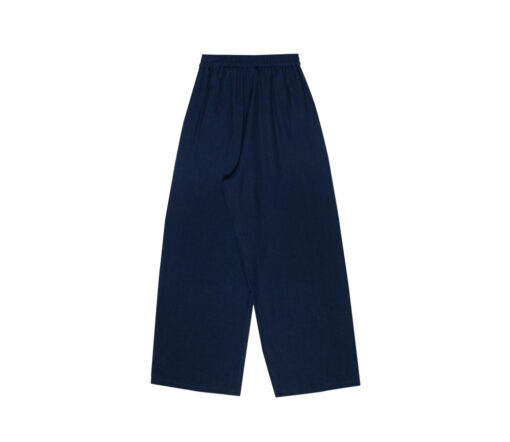 The New Society - Hose Palazzo "HERA", Dark Navy, Leinen – Bild 5