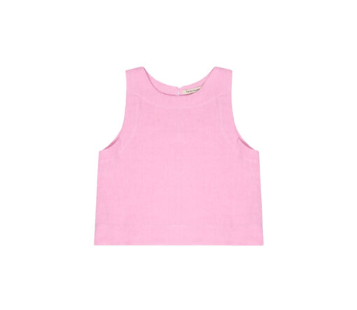 The New Society - Top "HERA", Hibiscus, Leinen