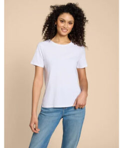 White Stuff - T-Shirt ''ABBIE", white, Baumwolle