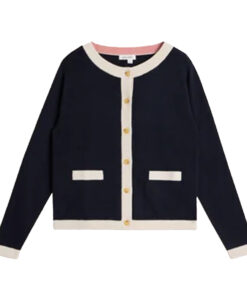White Stuff - Strickjacke "Charlotte", Biobaumwolle, navy multi, Sommer