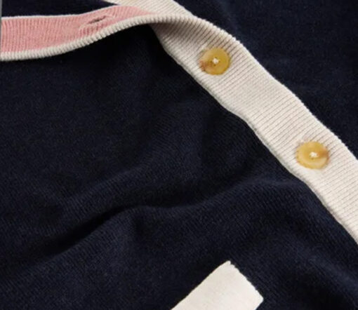 White Stuff - Strickjacke "Charlotte", Biobaumwolle, navy multi, Sommer – Bild 7