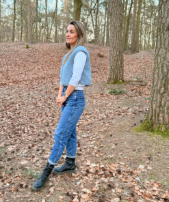 Alwero - Weste "CAMINO" Adult, ICY BLUE, Biowolle Ultra Light