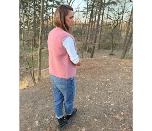 Alwero - Bodywarmer "PO" Adult, Biowolle, VENETIAN PINK, ultra light – Bild 2