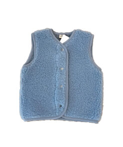 Alwero - Bodywarmer "TYB" Junior, Biowolle, ICY BLUE, ultra light
