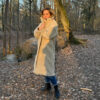 Alwero - Mantel "TEDDY MAX" Adult,  Sand Brown, Biowolle Ultra Light