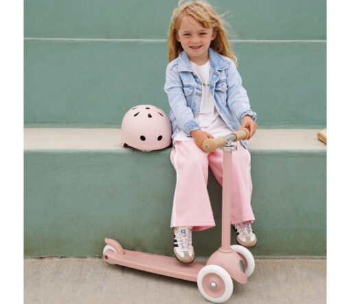 Banwood - Fahrradhelm Eco, faded pink – Bild 3