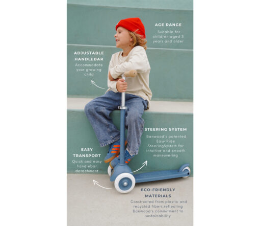 Banwood - Eco Scooter, raspberry – Bild 3