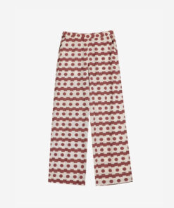 BOBO CHOSES - Hose "GEOMETRIC", braun/weiß, Biobaumwolle