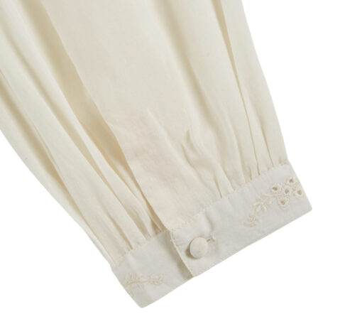 EMILE & IDA - Bluse, 'VINTAGE BRODEE', creme, Baumwolle – Bild 7