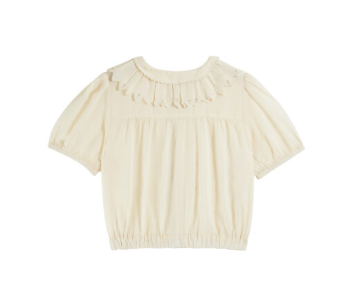EMILE & IDA - bestickte Bluse, 'VINTAGE', ecru, Baumwolle – Bild 2