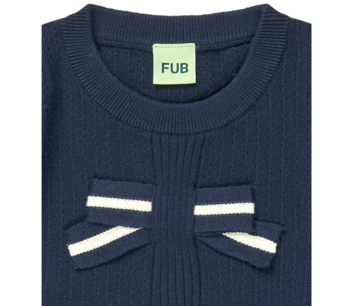 FUB - T-Shirt mit Schleife, navy, Biobaumwolle – Bild 5