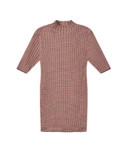 FUB - T-Shirt Women high neck, gestreift, Bio-Baumwolle
