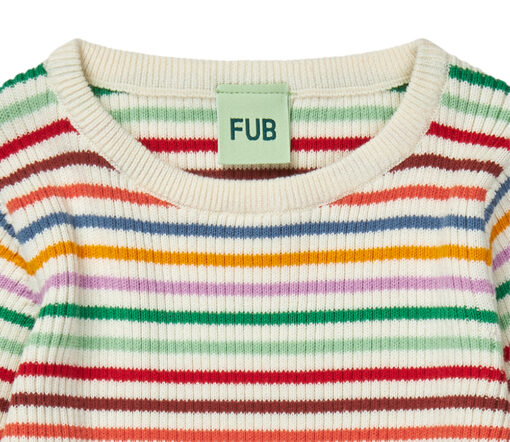 FUB - Longsleeve Rib, multi stripe, Biobaumwolle – Bild 3