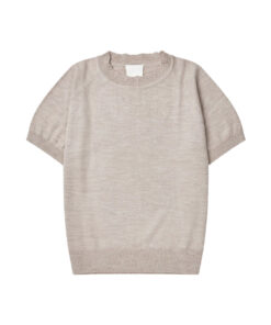 FUB - T-Shirt Women, Merinowolle ultra light, light beige melange