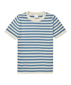 FUB - T-Shirt Women classic, ecru/indigo gestreift, Bio-Baumwolle