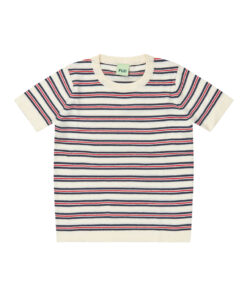 FUB - T-Shirt stripes, ecru/dark navy, Biobaumwolle