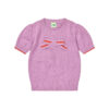 FUB - T-Shirt mit Schleife, orchid, Biobaumwolle