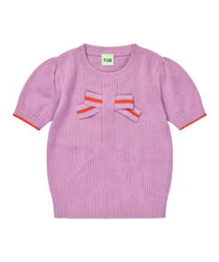 FUB - T-Shirt mit Schleife, orchid, Biobaumwolle