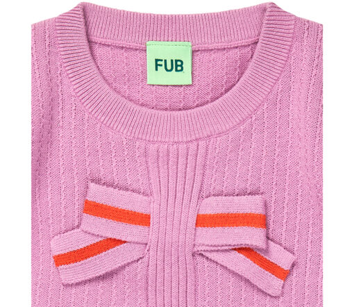 FUB - T-Shirt mit Schleife, orchid, Biobaumwolle – Bild 2