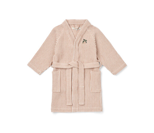 Liewood -  Bademantel "BERTHA", Tuscany Rose/Creme, Biobamuwolle GOTS zertifiziert