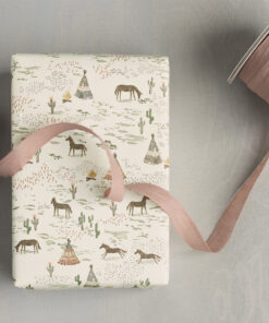 Maileg -  Geschenkpapier, "Chevaux heureux" - Rolle 10m