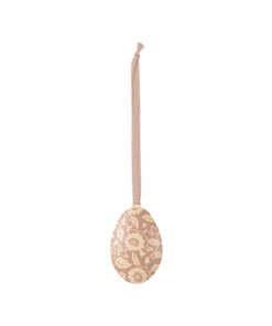 Maileg -  Ornament, "Osterei Blumen", dunkles Powder, Metall