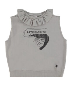 Sisters Department - Sweatshirt, "LOVE BANDIT", Grey, Biobaumwolle