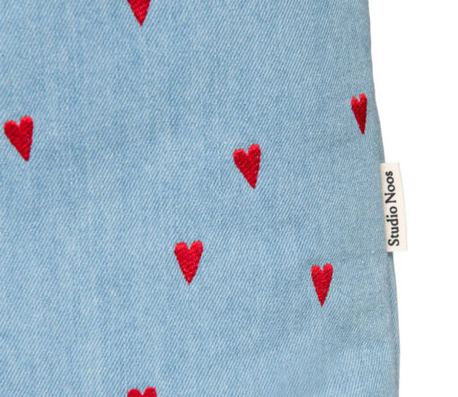 Studio Noos - Pouch "DENIM HEARTS", denim – Bild 4