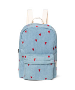 Studio Noos - Rucksack Midi "DENIM HEARTS", denim