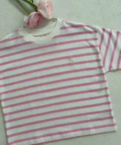 Atelier Rive - T-Shirt COLETTE Mini, off-white/pink, Biowolle