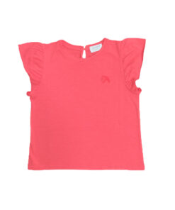 JENEST - T-Shirt ''FLO'' , coral orange, Biobaumwolle