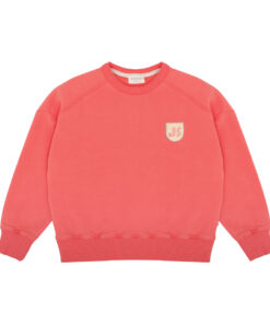 JENEST - Sweater ''SAMMY'', coral orange, Biobaumwolle