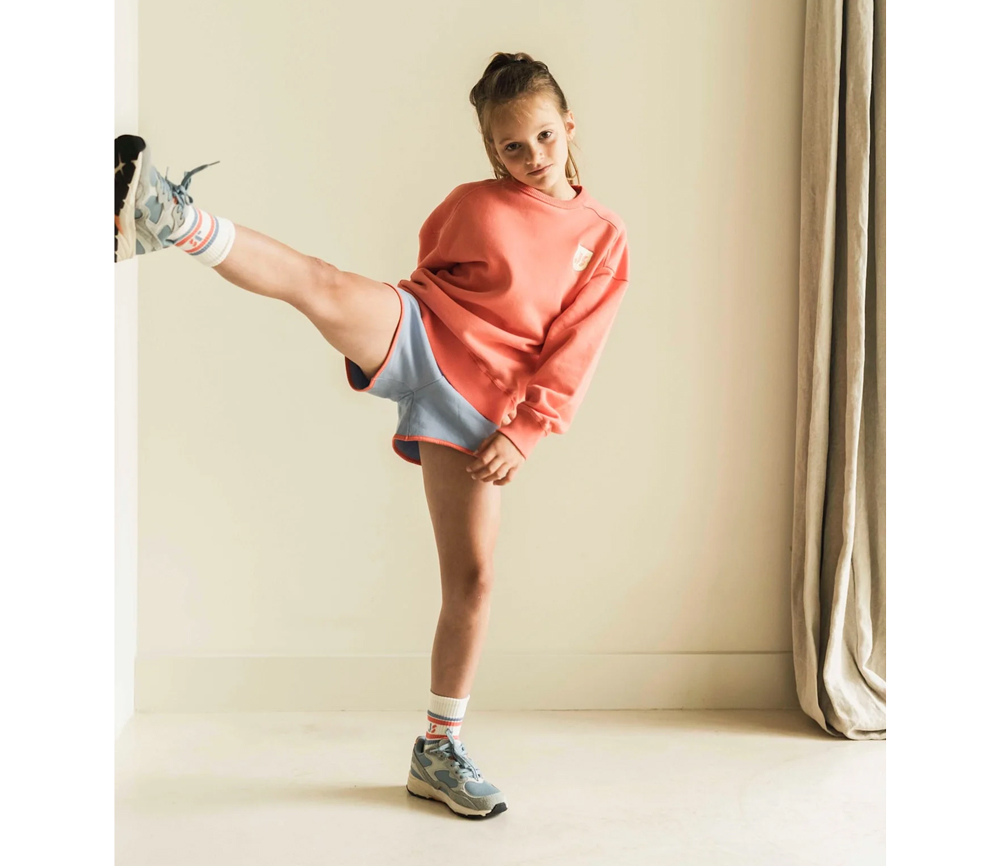 JENEST - Sweater ''SAMMY'', coral orange, Biobaumwolle – Bild 4