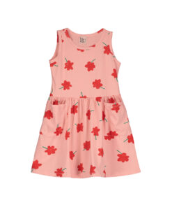 Lötiekids - Kleid 'POPPIES', pale pink, Bio-Baumwolle