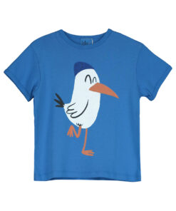 Lötiekids - T-Shirt 'SEAGULL', royal blue, Bio-Baumwolle