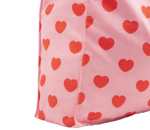 Ratatam - Tragetasche "HEARTS", pink, Baumwolle – Bild 4