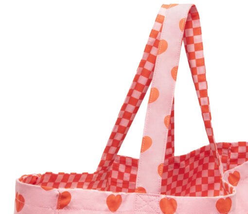 Ratatam - Tragetasche "HEARTS", pink, Baumwolle – Bild 3