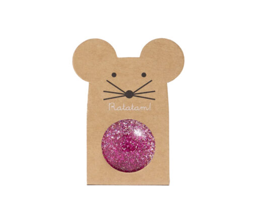 Ratatam - Springball, "MAUS", pink, 4,3cm