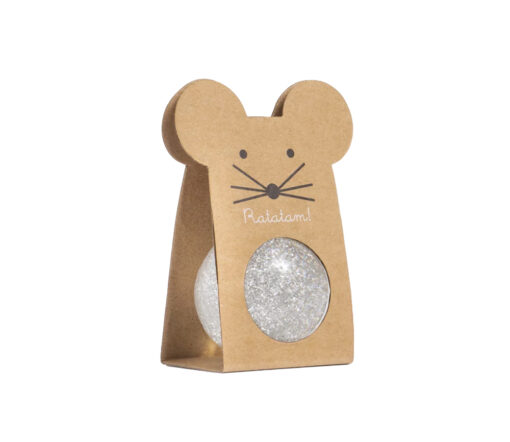 Ratatam - Springball, "MAUS", silver, 4,3cm – Bild 3