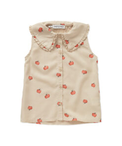 SPROET & SPROUT - Bluse, Apfel-Print, sesame