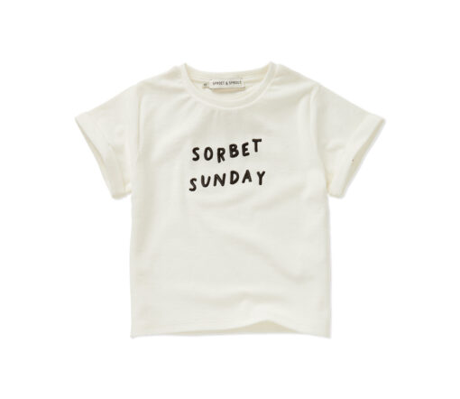 SPROET & SPROUT - T-Shirt 'SORBET SUNDAY' , off-white, Bio Baumwolle