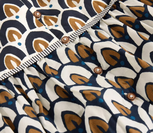 White Stuff - Midirock "ARIEL", navy pr, Bio-Baumwolle – Bild 5