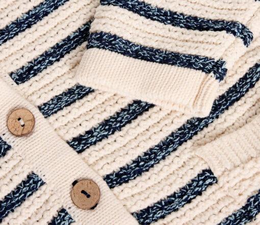 White Stuff - Strickjacke "BELLE", blue multi, Bio-Baumwolle – Bild 6