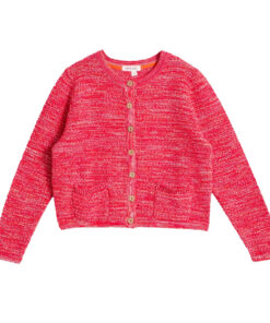 White Stuff - Strickjacke "BELLE", brt pink, Bio-Baumwolle