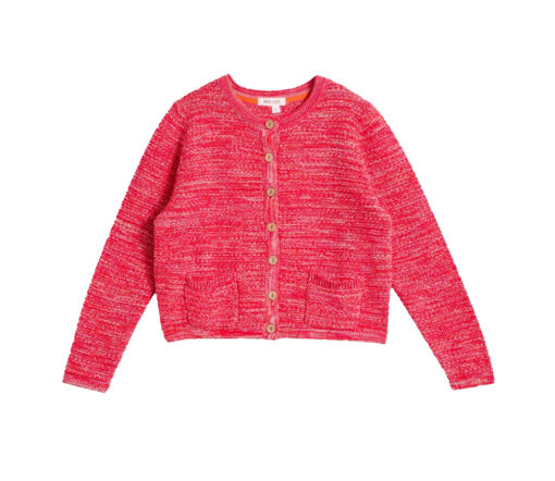 White Stuff - Strickjacke "BELLE", brt pink, Bio-Baumwolle