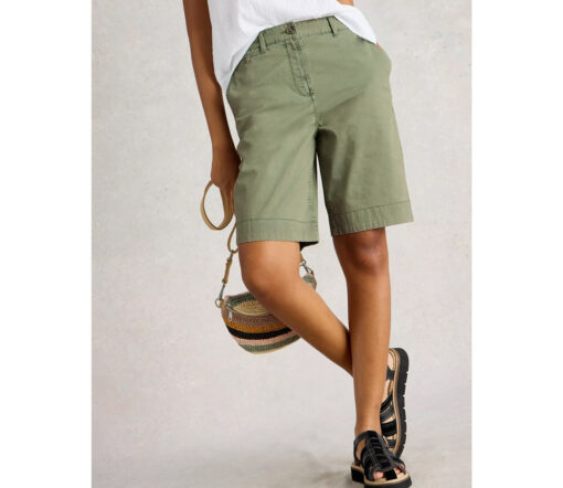 White Stuff - Chinoshorts "HAYLEY", mid green, Bio-Baumwolle – Bild 4