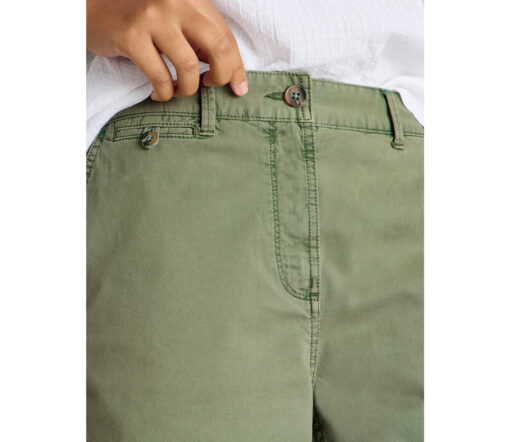 White Stuff - Chinoshorts "HAYLEY", mid green, Bio-Baumwolle – Bild 2